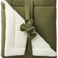 Clearance Couverture polaire double gaze de coton Fougère (70 x 100 cm) Enfant Couverture Bébé Et Enfant