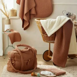 Online Couverture polaire en coton gaufré Cassonade (75 x 120 cm) Enfant Couverture Bébé Et Enfant