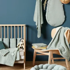 Enfant BB & Co Couverture polaire Mix & Match vert de gris (70 x 100 cm)