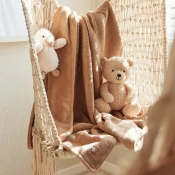 Clearance Couverture polaire tricotée Basic Knit Biscuit (75 x 100 cm) Enfant Couverture Bébé Et Enfant