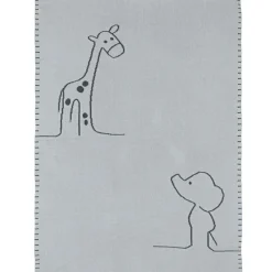 Enfant Nattou Couverture réversible en coton Luna & Axel (75 x 100 cm)