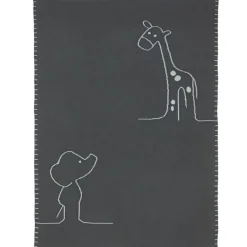 Enfant Nattou Couverture réversible en coton Luna & Axel (75 x 100 cm)