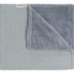 New Couverture Teddy Dawn Nordic Blue-Ecru (70 x 95 cm) Enfant Couverture Bébé Et Enfant