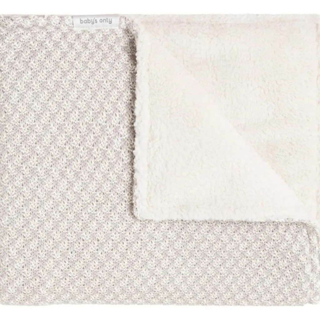 Enfant Baby's Only Couverture Teddy Happiness Urban Taupe-Ecru (70 x 95 cm)