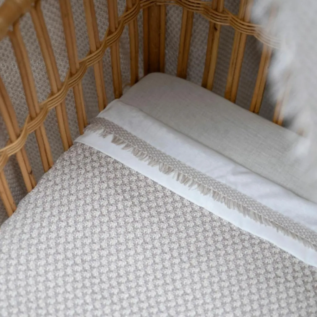 Enfant Baby's Only Couverture Teddy Happiness Urban Taupe-Ecru (70 x 95 cm)