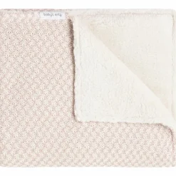 New Couverture Teddy Happiness Vieux Rose-Ecru (70 x 95 cm) Enfant Couverture Bébé Et Enfant
