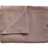 Enfant Mushie Couverture tricotée en coton bio Textured Dots Blush (80 x 100 cm)