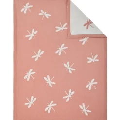 Enfant Noukie's Couverture tricotée en coton Libellule Louli (75 x100 cm)