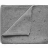 Enfant Mushie Couverture tricotée en coton bio Pointelle Gray melange (100 x 80 cm)