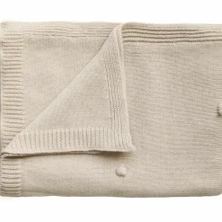 Discount Couverture tricotée en coton bio Textured Dots Off White (80 x 100 cm) Enfant Couverture Bébé Et Enfant