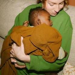 Best Couverture Wabi-Sabi en gaze de coton Golden Brown (65 x 100 cm) Enfant Couverture Bébé Et Enfant