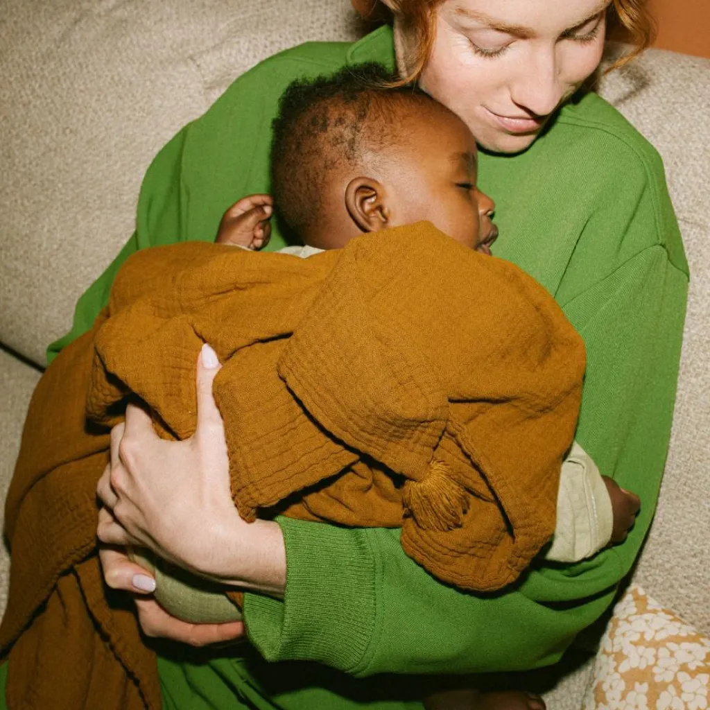 Best Couverture Wabi-Sabi en gaze de coton Golden Brown (65 x 100 cm) Enfant Couverture Bébé Et Enfant