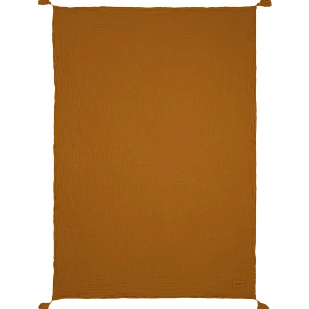 Best Couverture Wabi-Sabi en gaze de coton Golden Brown (65 x 100 cm) Enfant Couverture Bébé Et Enfant