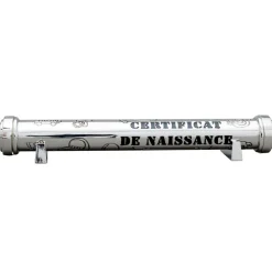 Sale Écrin pour certificat de naissance (métal argenté) Coffret Souvenirs