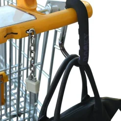 Crochet pour poussette universel noir Attache Poussette Pour Sac À Langer