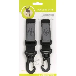 Lässig Crochets attache poussette noir