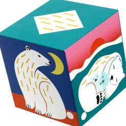 Djeco Cube à empiler Animaux sauvages