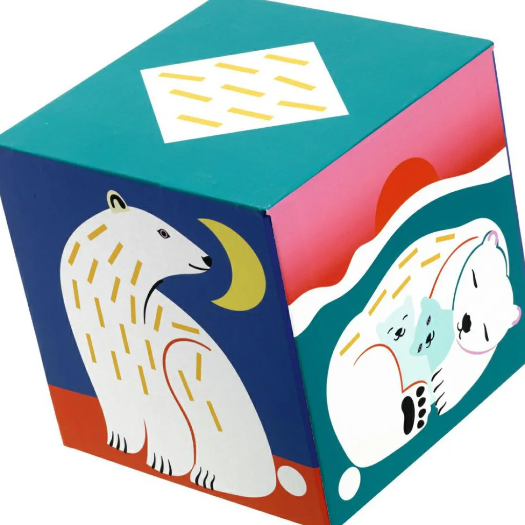 Djeco Cube à empiler Animaux sauvages