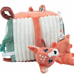 New Cube d'activités Mélimélos la biche (12 cm) Balle / Cube D'Activités