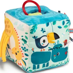 Online Cube d'activités sonore en tissu Jungle (13 cm) Balle / Cube D'Activités