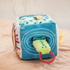 Online Cube d'activités sonore en tissu Jungle (13 cm) Balle / Cube D'Activités