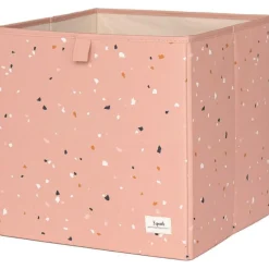 New Cube de rangement en tissu recyclé Terrazzo argile Cube De Rangement