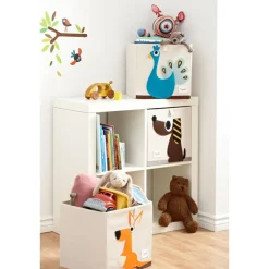 Best Cube de rangement en tissu Paon Cube De Rangement