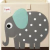 3 sprouts Cube de rangement en tissu Eléphant