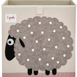 3 sprouts Cube de rangement en tissu Mouton