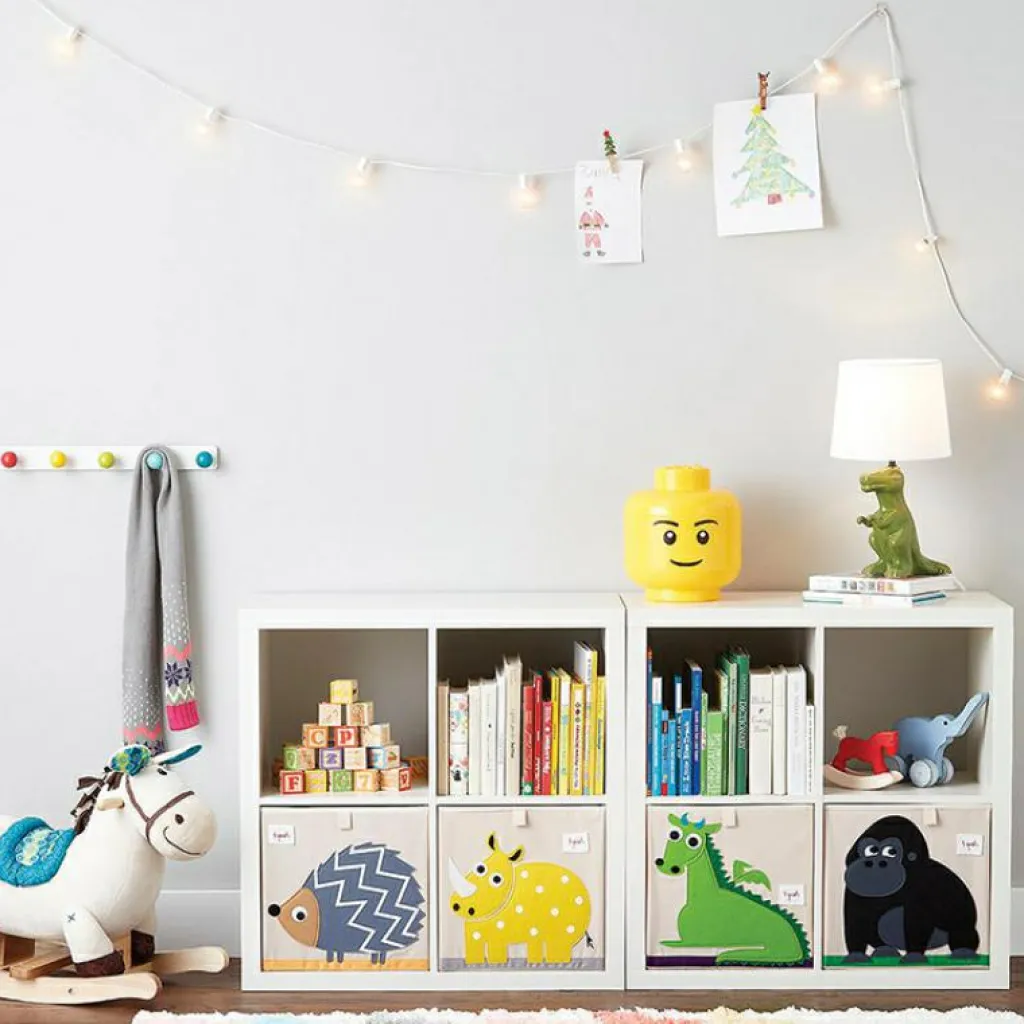 3 sprouts Cube de rangement en tissu Gorille