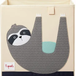 3 sprouts Cube de rangement en tissu Paresseux