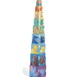 Outlet Cubes à empiler Arc en ciel (10 cubes) Jouet À Empiler