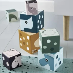 Sale Cubes à empiler Deer Friends (8 cubes) Jouet À Empiler