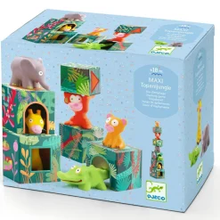 Djeco Cubes à empiler Maxi Topani jungle