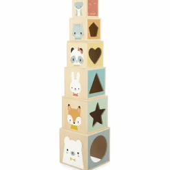 Janod Cubes à empiler Pure (6 pièces)