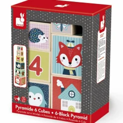 Clearance Cubes empilables baby forest (6 cubes) Jouet À Empiler