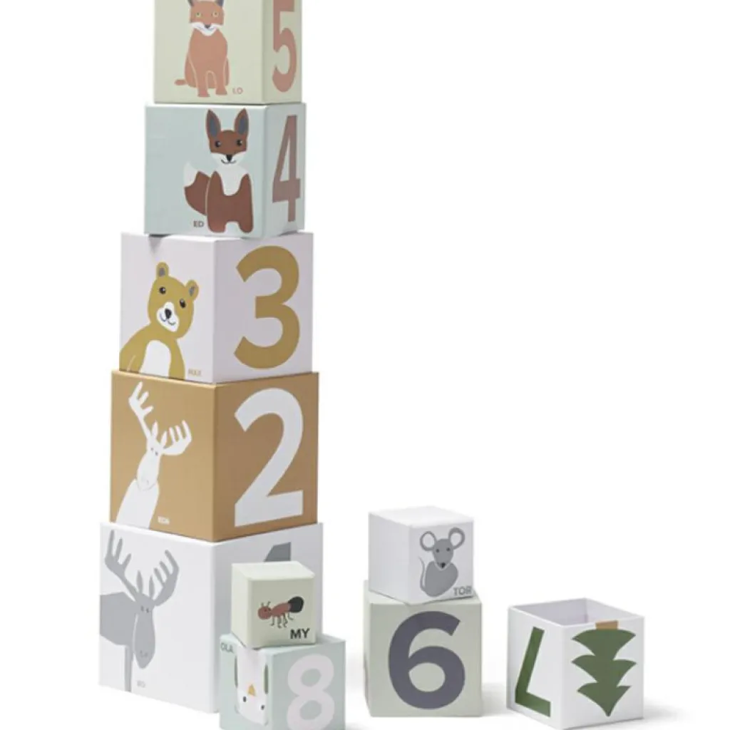 Best Cubes empilables Edvin (10 pièces) Jouet À Empiler