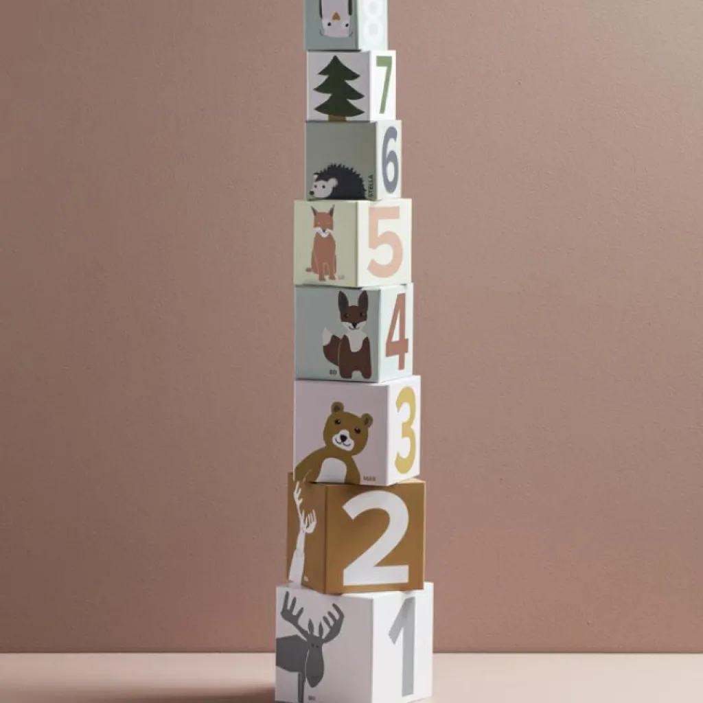 Best Cubes empilables Edvin (10 pièces) Jouet À Empiler