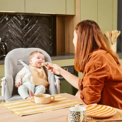 Cuillère de dentition 2 en 1 Beige Couverts