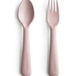 Mushie Cuillère et fourchette Blush