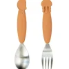 Sale Cuillère et fourchette Sea friends jaunes Yummy+ Couverts