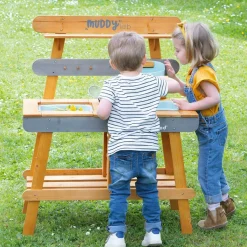 Enfant Janod Cuisine d'extérieur en bois Muddy Lab