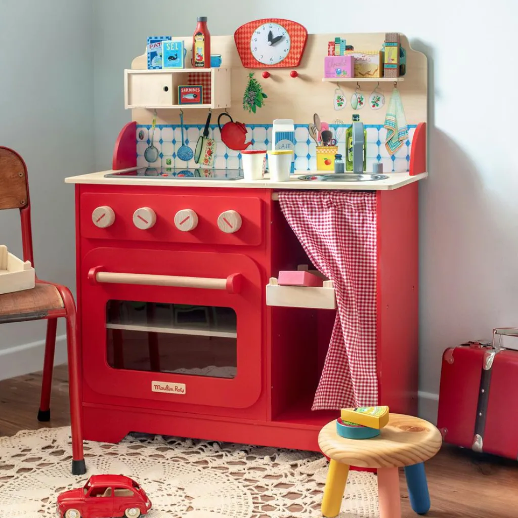 Sale Cuisine enfant rouge La Grande famille Enfant Cuisine Enfant