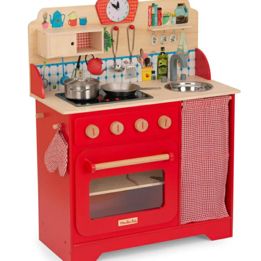 Sale Cuisine enfant rouge La Grande famille Enfant Cuisine Enfant