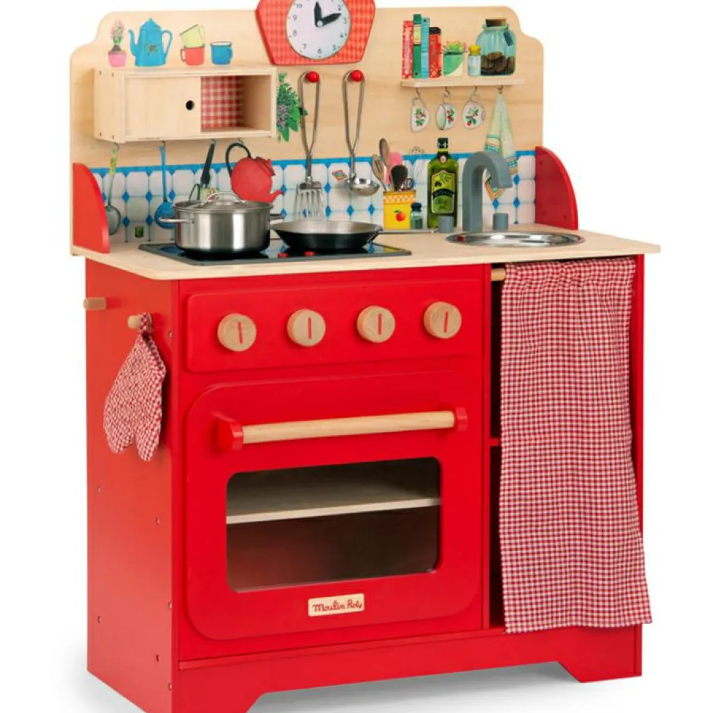 Sale Cuisine enfant rouge La Grande famille Enfant Cuisine Enfant