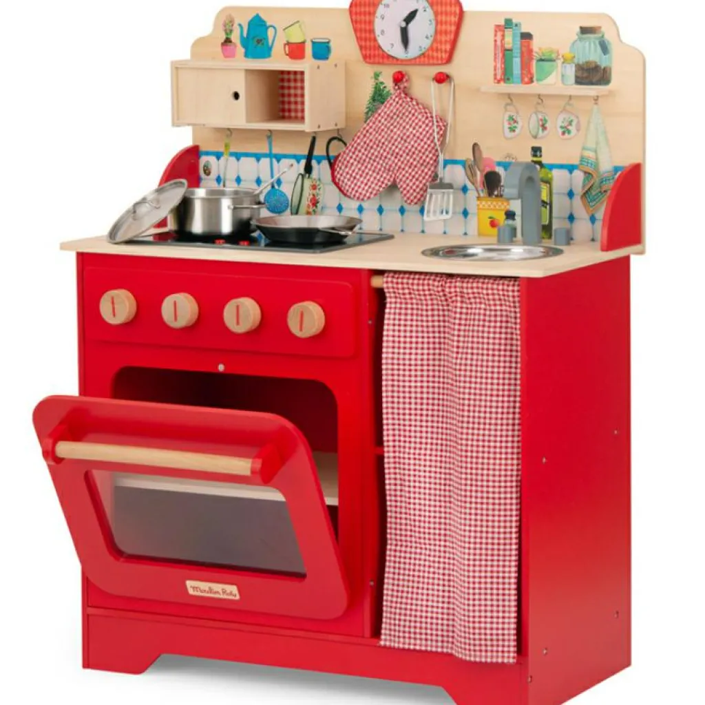 Sale Cuisine enfant rouge La Grande famille Enfant Cuisine Enfant