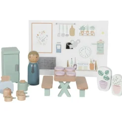 Best Cuisine et accessoires en bois pour maison de poupées Accessoires Pour Univers De Jeu