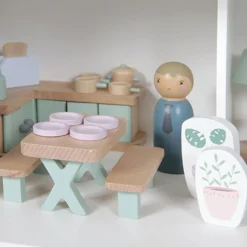 Best Cuisine et accessoires en bois pour maison de poupées Accessoires Pour Univers De Jeu