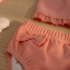 Outlet Culotte de bain à volants Sunny Flowers Rouge (1-2 ans) Maillot De Bain