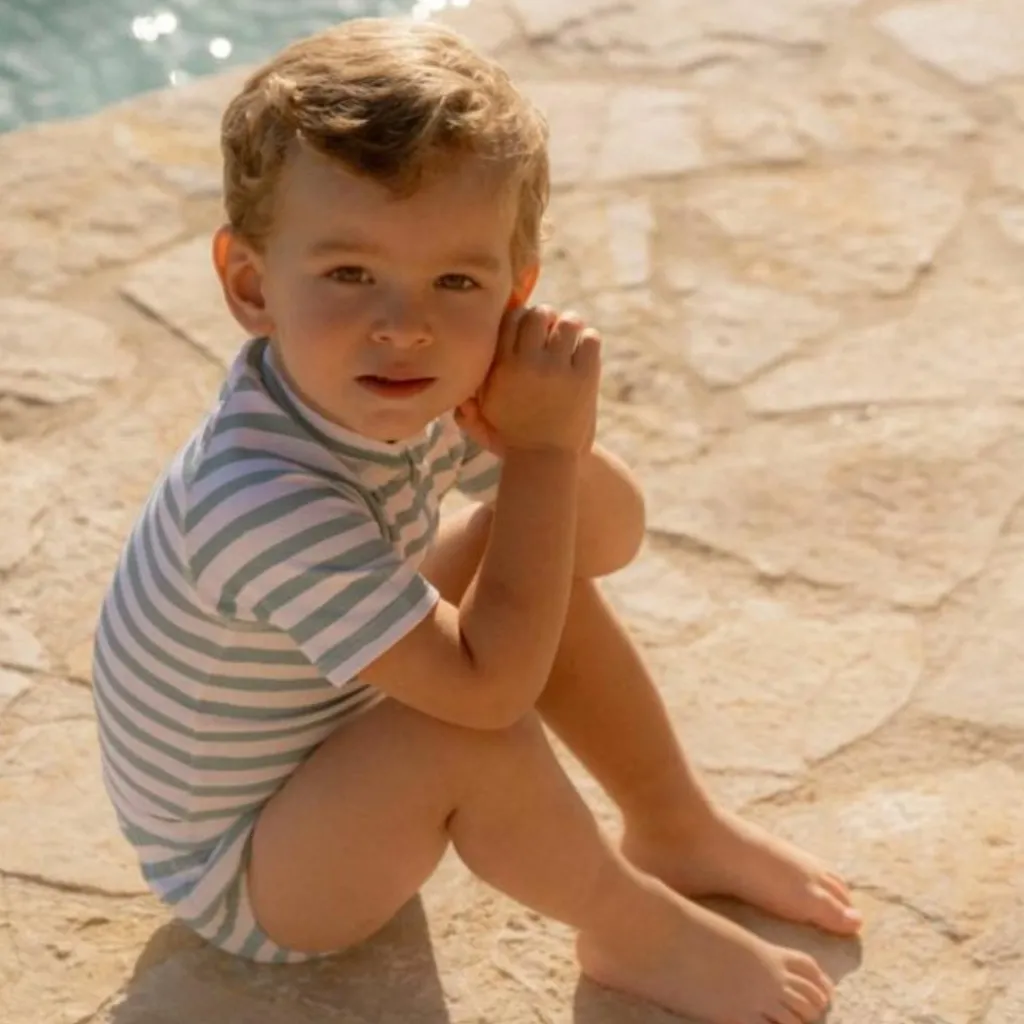 New Culotte de bain à volants Stripes Surf Blue (1-2 ans) Maillot De Bain